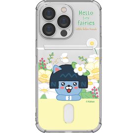 [S2B]Little Kakao Friends Tiny Fairies Transparent Bulletproof Card case _Kakao Friends' character, Soft jelly phone bumper _Made in Korea